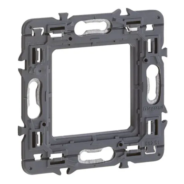Support universel — 1 rangée × 2 modules (Batibox)