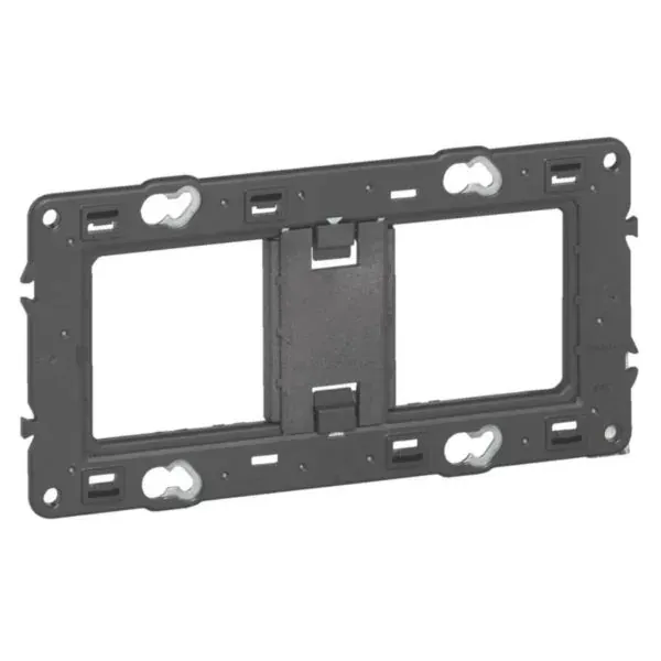 Support universel 2 postes — 1 rangée × 4 modules