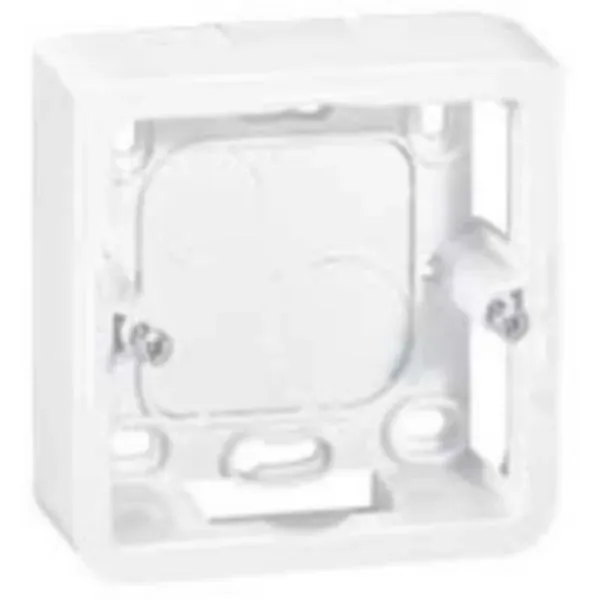 Cadre saillie Mosaic — 1 rangée × 2 modules — P40 mm