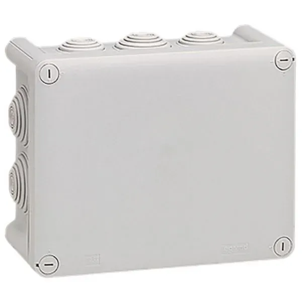 Boîte de dérivation — 180×140×86 mm — 10 entrées — gris RAL7035 — image 1