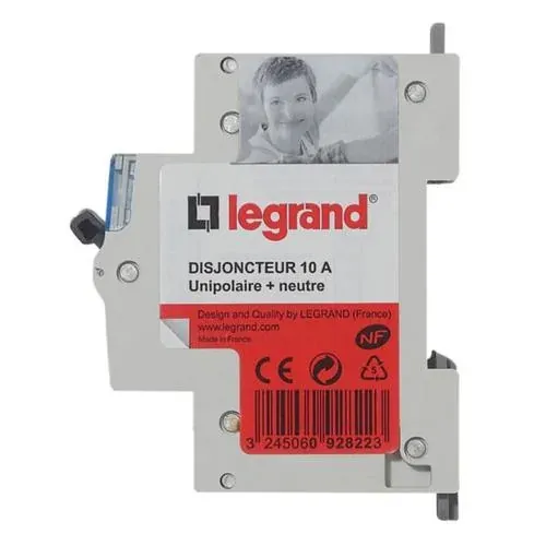 Disjoncteur modulaire P+N 10 A — PC3000