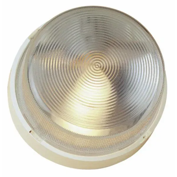 Hublot étanche E27 — IP44 — blanc