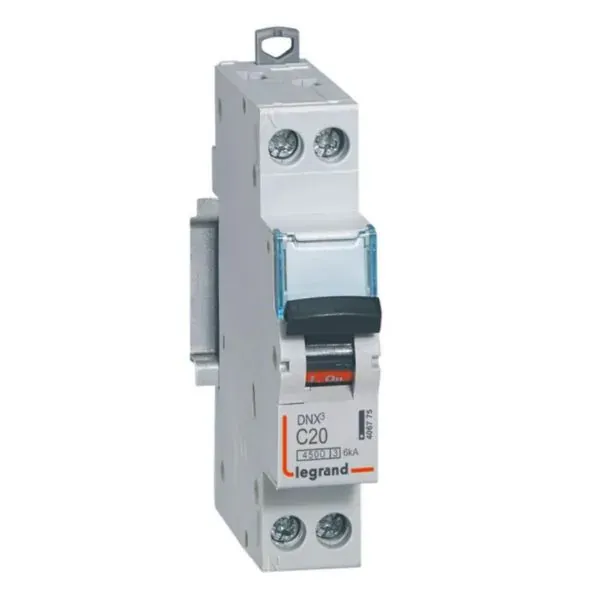 DNX³ 4500 — Disjoncteur 1P+N 20A — 6 kA