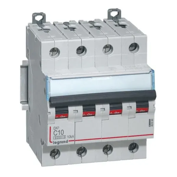 DX³ 6000 — Disjoncteur 4P 10 A courbe C — 10 kA — image 1