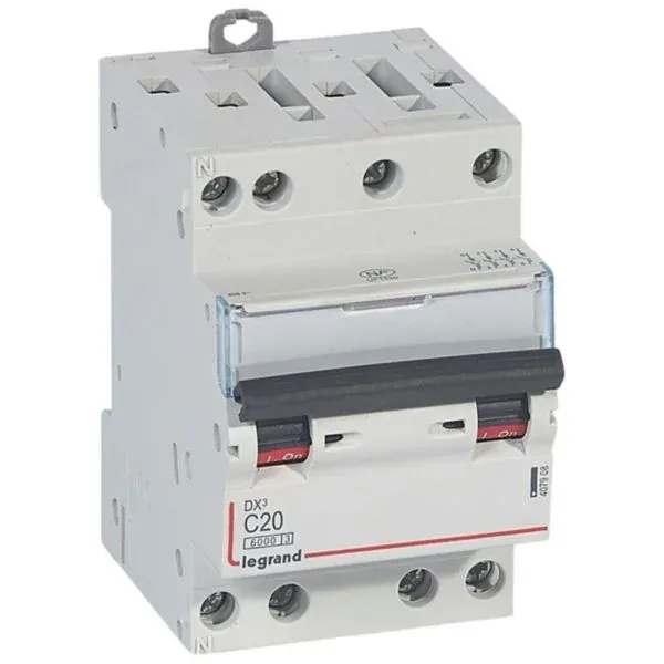 DX³ 6000 — Disjoncteur 4P 20 A courbe C — 10 kA — image 1