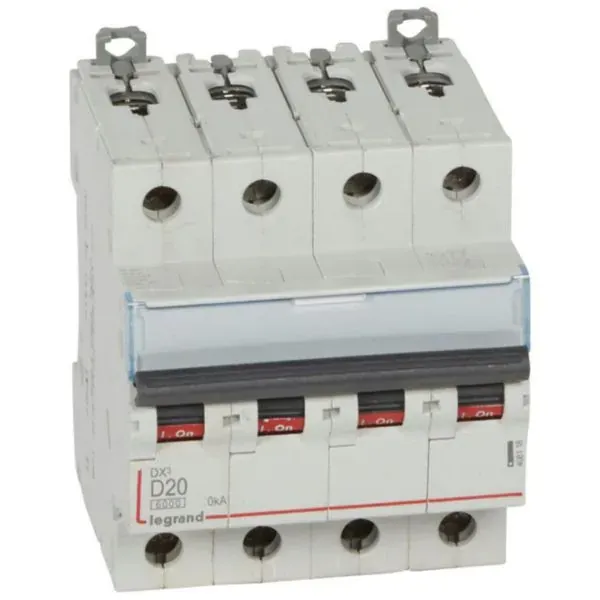 DX³ 6000 — Disjoncteur 4P 20 A courbe D — 10 kA — image 1