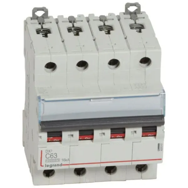 DX³ 10000 — Disjoncteur modulaire 4P 63 A courbe C — 10 kA — image 1