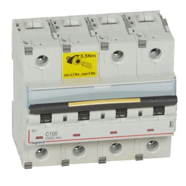 DX³ 10000 — Disjoncteur 4P 100 A courbe C — 16 kA — image 1
