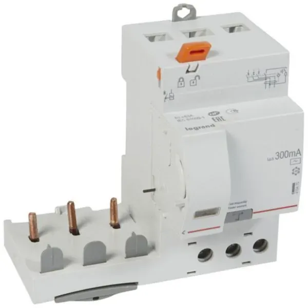 Bloc différentiel adaptable type AC — 3P 63 A 300 mA — image 1