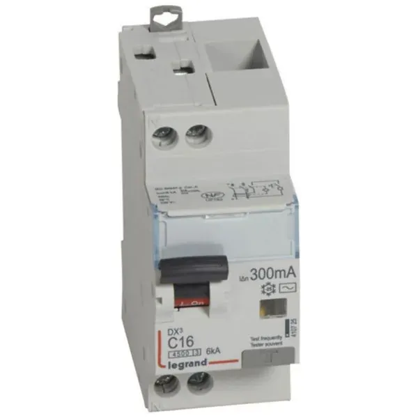 DX³ 4500 — Disjoncteur différentiel 1P+N 16A — Courbe C AC 300mA — 2 modules — image 1