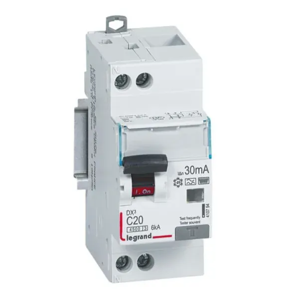 DX³ 4500 — Disjoncteur différentiel 1P+N 20 A courbe C 30 mA — 6 kA — image 1