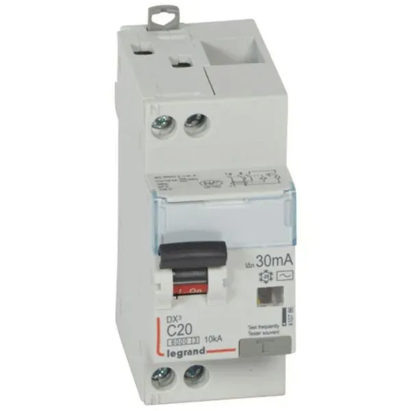 DX³ 6000 — Disjoncteur différentiel 1P+N 20 A courbe C AC 30 mA — 10 kA — image 1