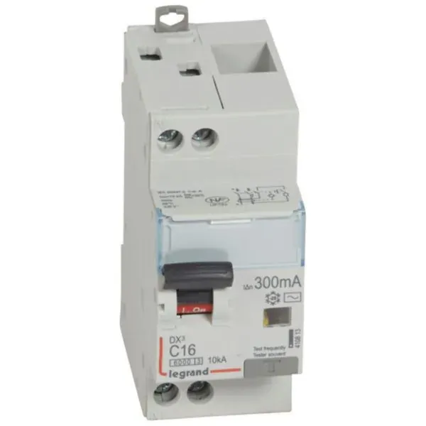 DX³ 6000 — Disjoncteur différentiel 1P+N 16 A courbe C type AC 300 mA — 10 kA — image 1