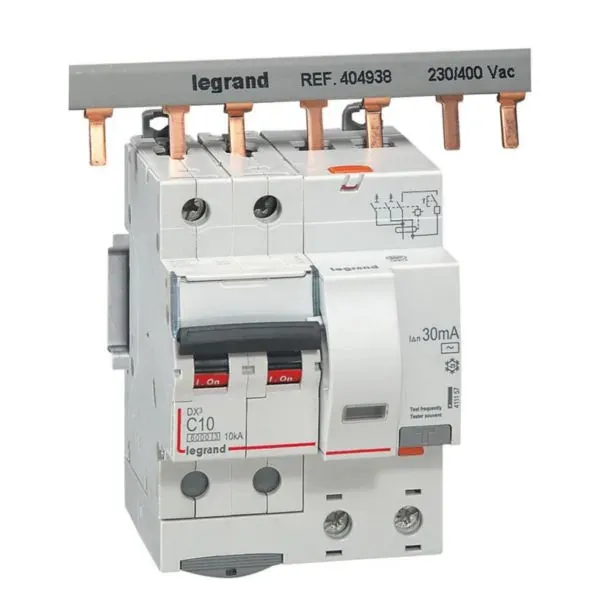 DX³ 6000 — Disjoncteur différentiel 2P 10 A courbe C type AC — 10 kA — image 1