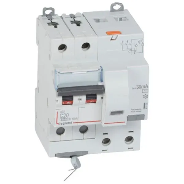 DX³ 6000 — Disjoncteur différentiel 2P 20 A courbe C type AC — 10 kA — image 1