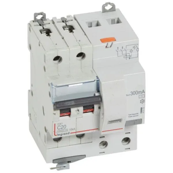 Disjoncteur différentiel DX³ 6000 — 2P 20 A courbe C type AC — 10 kA — image 1
