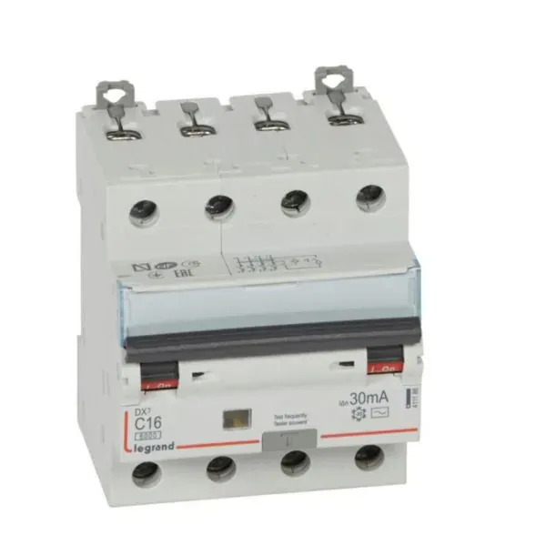 DX³ 6000 — Disjoncteur différentiel 4P 16 A — type AC 30 mA — 10 kA — image 1