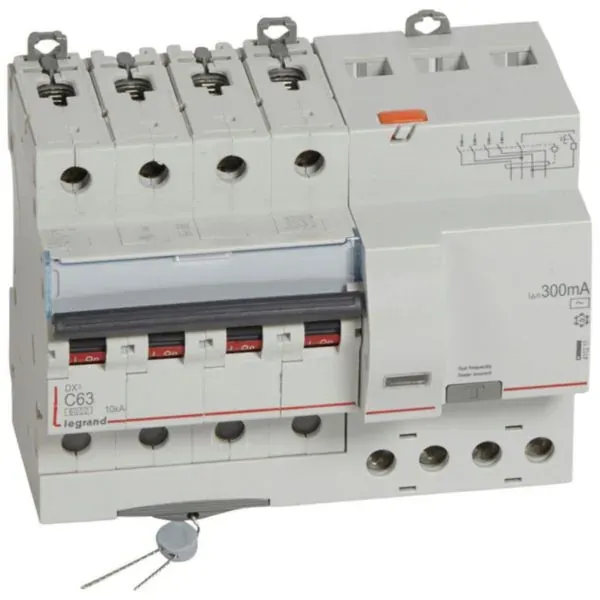 DX³ 6000 — Disjoncteur différentiel 4P 63 A AC — 300 mA — 10 kA — image 1