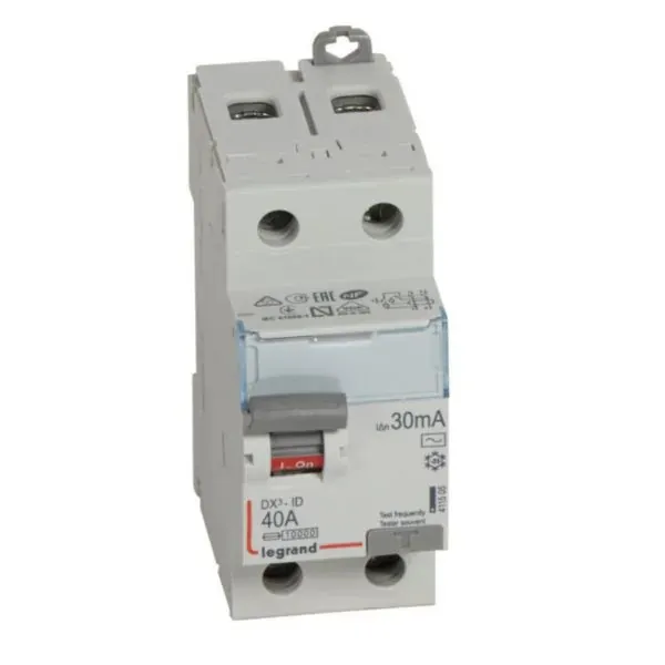 DX³ — Interrupteur différentiel 2P 40 A type AC 30 mA