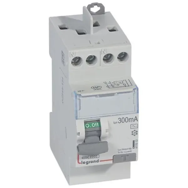 DX³ — Interrupteur différentiel 2P 25 A 300 mA type AC — 1 rangée × 2 modules — image 1