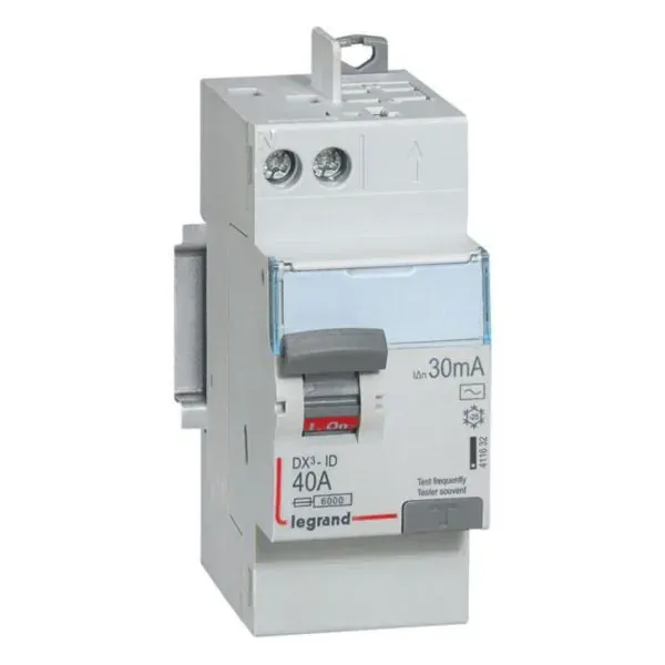 DX³ — Interrupteur différentiel 2P 40 A 30 mA type AC