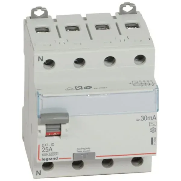 DX³ — Interrupteur différentiel 4P 25 A type AC 30 mA — image 1