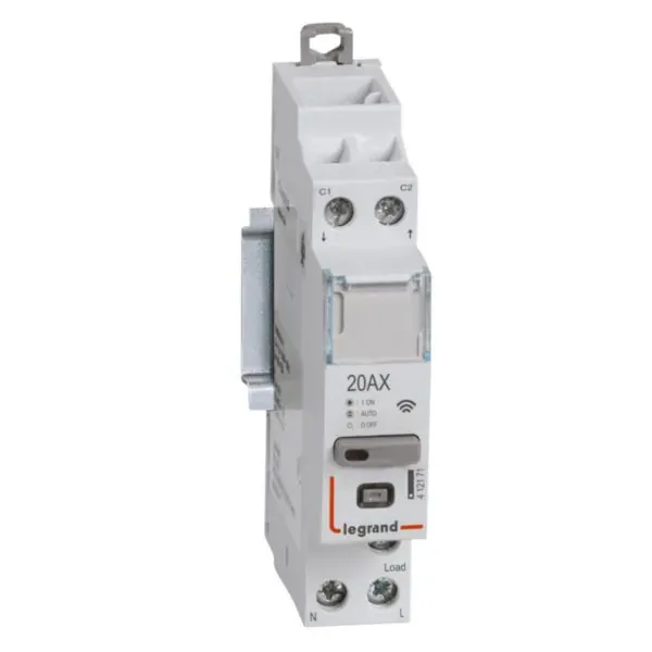 Contacteur connecté — 1P 20 A — 1 rangée × 1 module