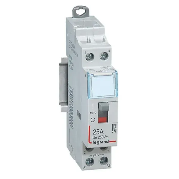 Contacteur de puissance 2P 25 A 230 V~ 2F commande manuelle — 1 module — image 1
