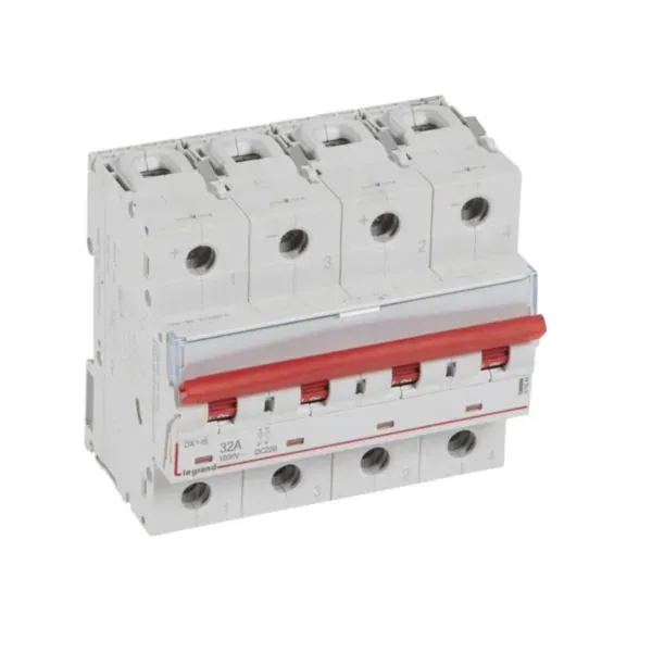 Interrupteur-sectionneur CC 2P 32 A — 1000 V DC — 6 modules — image 1