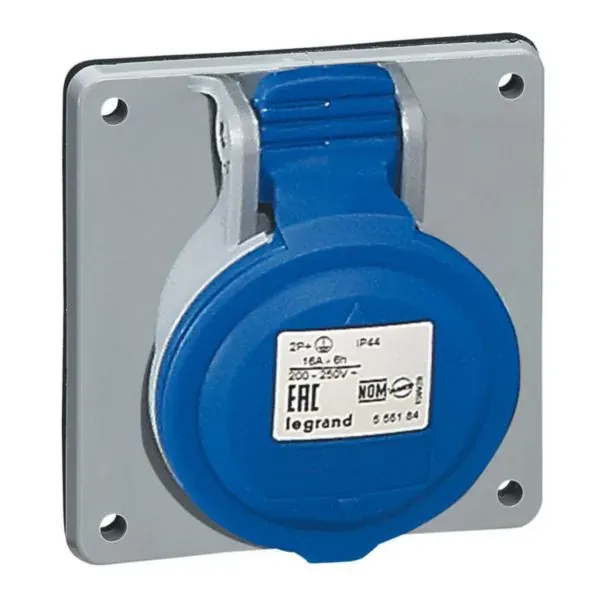 Prise fixe IP44 — 2P+T 16 A — 200–250 V~ — image 1