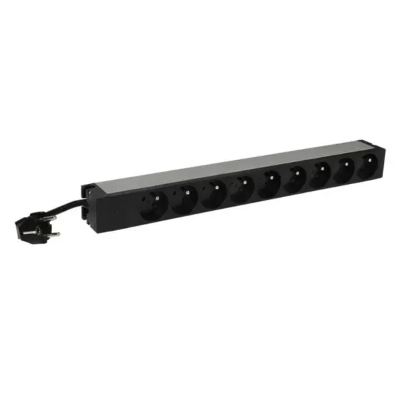 PDU 19″ 1U — 9 prises 2P+T type E avec voyant — 16 A — image 1