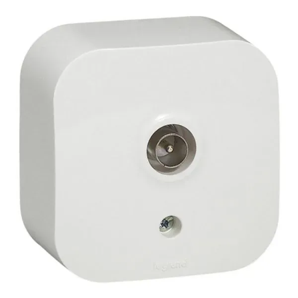 Prise TV mâle IP2X blanc brillant (gamme Forix) — image 1