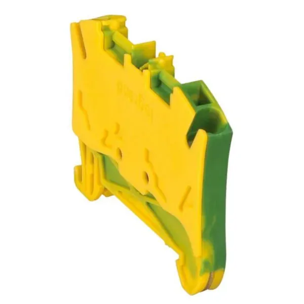 Bloc de jonction de protection Viking 3 — 4 mm² — pas 6 mm — vert/jaune — image 1