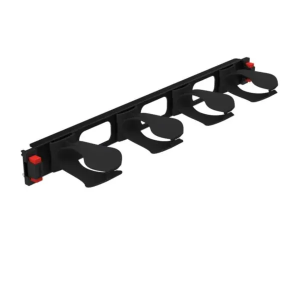 Panneau passe-fils 19″ — 1U — 2 axes — image 1