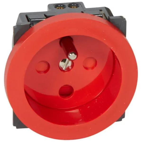 Prise 2P+T 16 A — détrompage — enjoliveur inclus — image 1