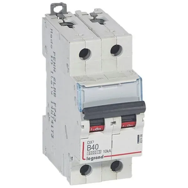 Disjoncteur DX³ 6000 — 2P 40 A courbe B — 2 modules — image 1