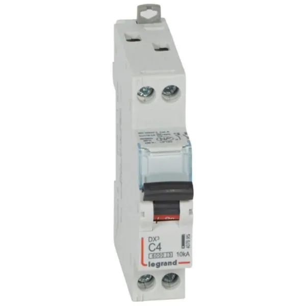 Disjoncteur modulaire DX³ 6000 — 1P+N 4 A courbe C — image 1