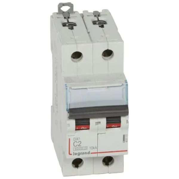 Disjoncteur modulaire DX³ 6000 — 2P 2 A courbe C — 10 kA — image 1