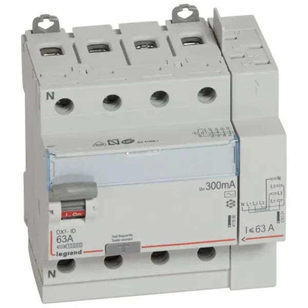 Interrupteur différentiel — 4P 63 A 300 mA type AC — image 1