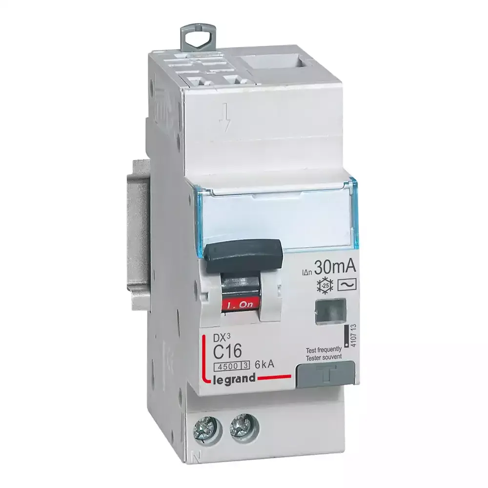 Disjoncteur différentiel DX³ 1P+N 230V~ — 16A AC 30mA — 2 modules — image 1