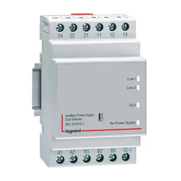 Module sélecteur d'alimentation double — 1 rangée × 4 modules — image 1