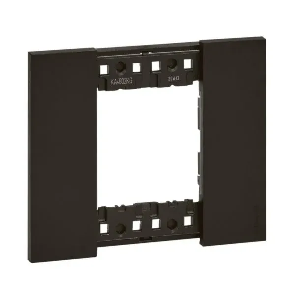 Plaque de finition 2 modules — noir — Living Now — image 1