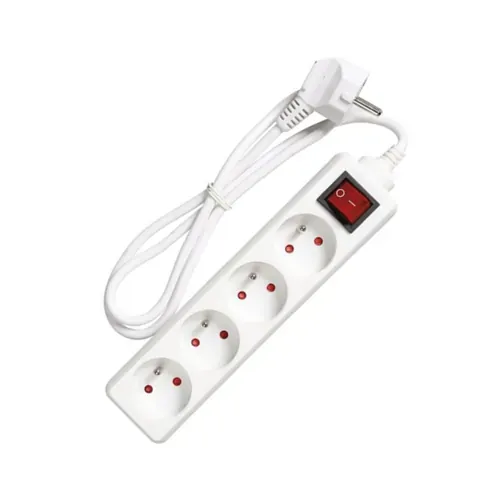 Multiprise 4 prises 2P+T 16 A avec interrupteur — câble 1 m — image 1