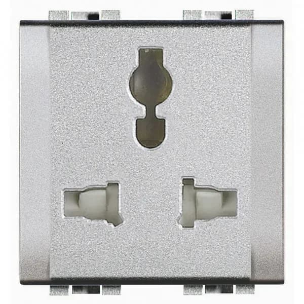 Prise 2P+T multistandard — 1 rangée × 2 modules — Livinglight Tech — image 1