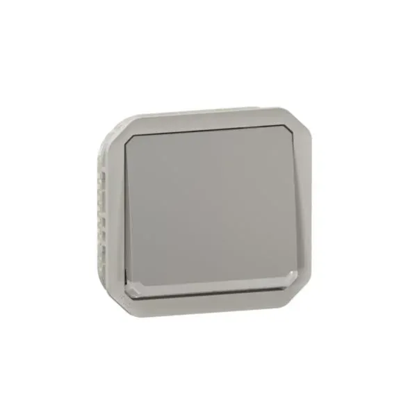 Interrupteur ou va-et-vient témoin Plexo — IP55 — gris