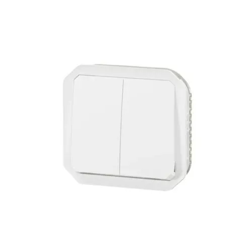 Commande double — 3 fonctions — IP55 10AX — Plexo