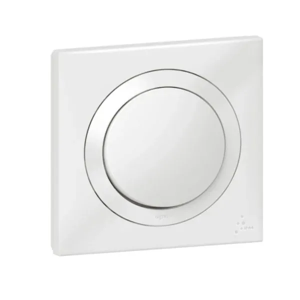 Interrupteur va-et-vient — IP44 — 10 AX 250 V~ — avec plaque