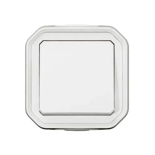 Poussoir NO saillie — IP55 IK08 — Plexo blanc