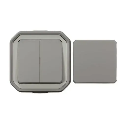 Transformeur réversible Plexo saillie gris — IP55 IK08