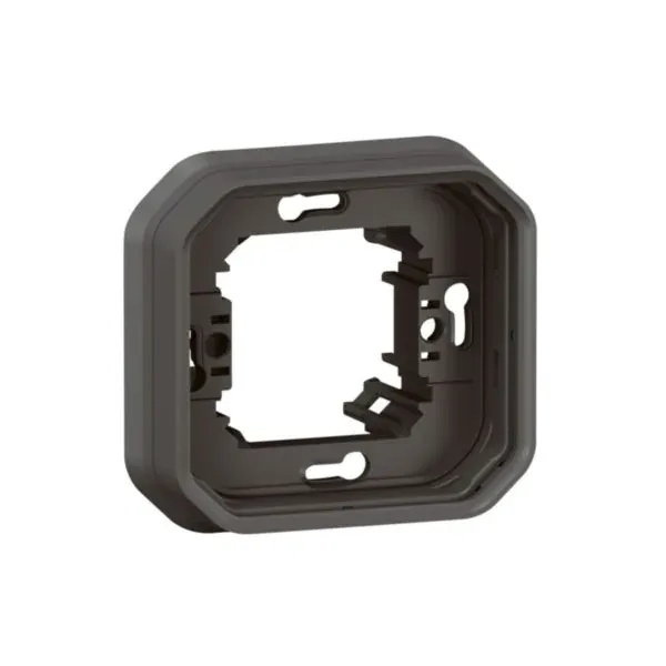 Support de plaque encastré 1 poste — IP55 — anthracite